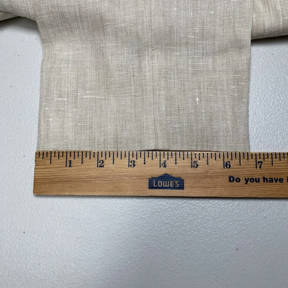 Bonobos Linen Pants 29x34 Slim Guabello Legend Flat Front Ivory Beige